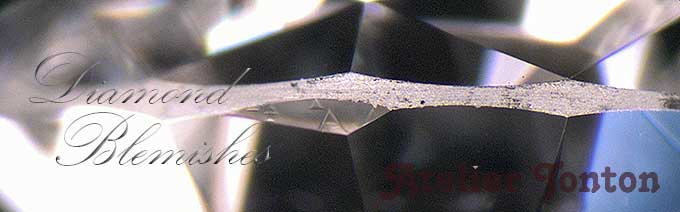 ダイヤモンドのブレミッシュ-表面特徴