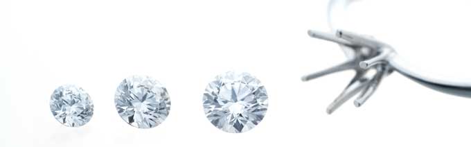 ダイヤモンドとリングを選ぶ婚約指輪