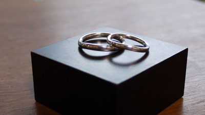 手作り結婚指輪　原型完成