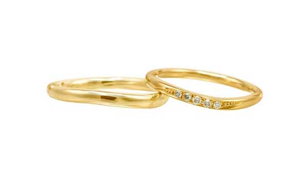 結婚指輪アサリナ K18ゴールドマリッジリング