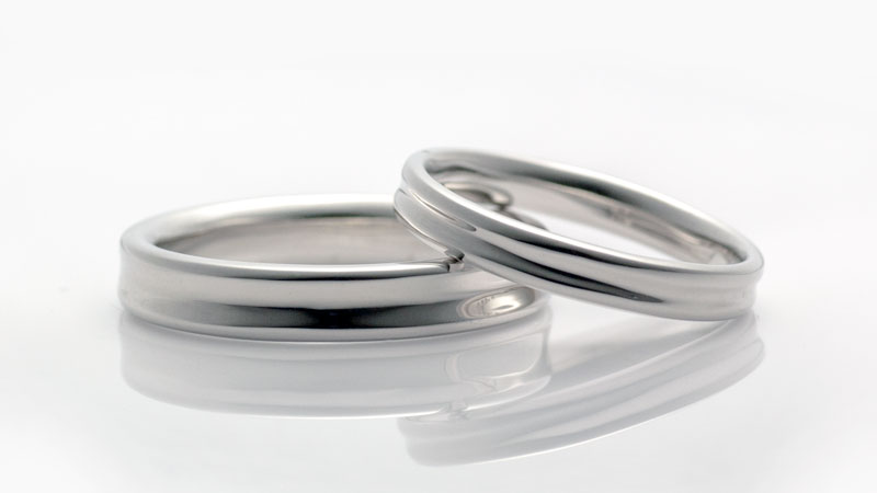 プラチナ結婚指輪：ボリューム感たっぷりのぼだいじゅ