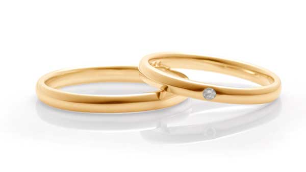 K18結婚指輪、白樺 K18ゴールドマリッジ