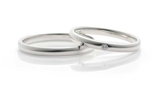 プラチナ結婚指輪、白樺 Pt900マリッジ