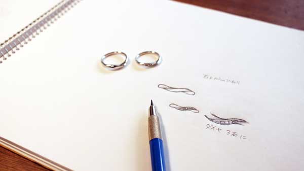 結婚指輪ウィステリアのデザイン変更します